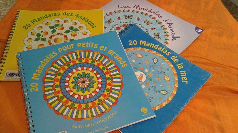 livres de coloriage et mandalas
